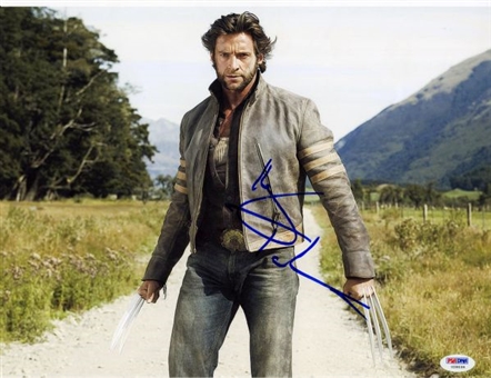 Hugh Jackman Signed X-Men Wolverine 11x14 Color Photo w/ #1 Wolverine Marvel Comic